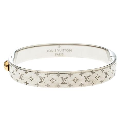 louis vuitton silver bangle bracelet|Louis Vuitton tennie bracelet.